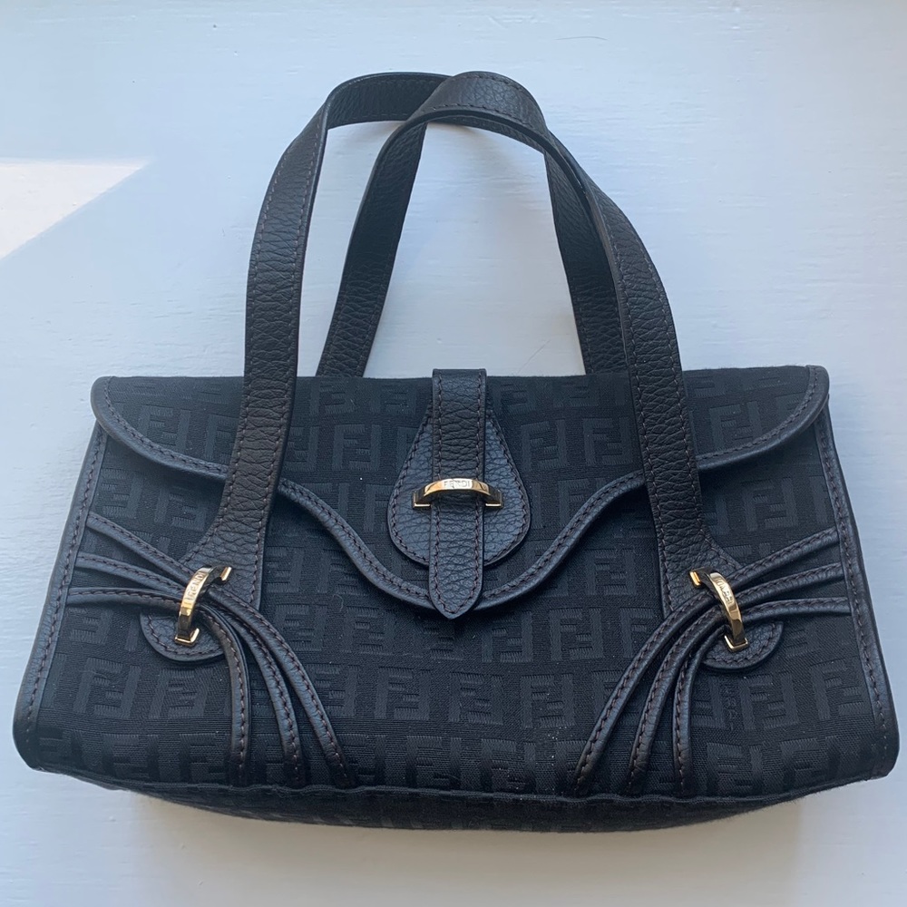 Fendi black bag. Mint condition!!! Great detail!